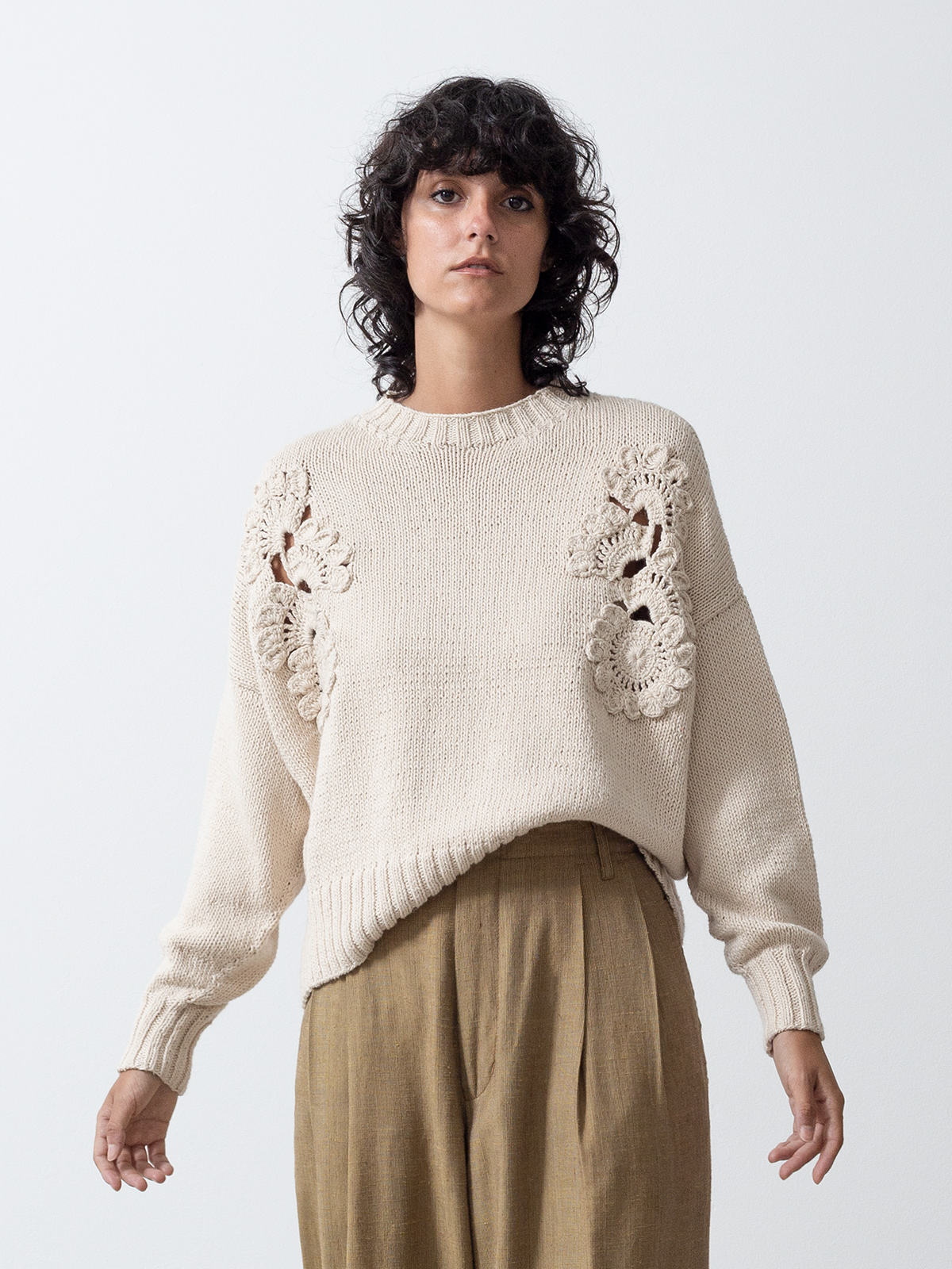 Mending Crochet Sweater | KNITBRARY